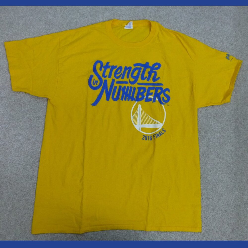 Golden State Warriors Strength in Numbers 2016 Finals Players Signatures at back